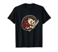 Samurai Erizo Spiky Retro Warrior Camiseta