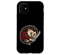 Samurai Erizo Spiky Retro Warrior Carcasa para iPhone 11