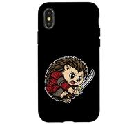 Samurai Erizo Spiky Retro Warrior Carcasa para iPhone X/XS