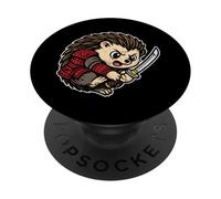 Samurai Erizo Spiky Retro Warrior PopSockets PopGrip Adhesivo