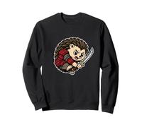 Samurai Erizo Spiky Retro Warrior Sudadera