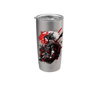 Samurai Fantasy Japonés Ronin Vaso térmico de acero inoxidable de doble pared