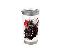 Samurai Fantasy Japonés Ronin Vaso térmico de acero inoxidable de doble pared