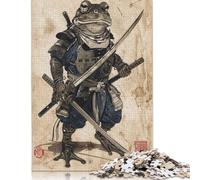 Samurai Frog Rompecabezas Imposible,desafío para Adultos Entretenimiento Creativo 520 Piezas Obra De Arte De Juego De para Adultos Y Niños 520pcs (52x38cm)