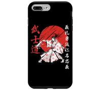 Samurai Girl Warrior Woman Código Bushido Japón Carcasa para iPhone 7 Plus/8 Plus
