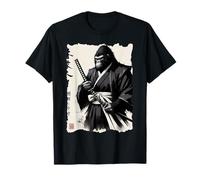 Samurai Gorila Guerrero Tradición Japonesa Ukiyo-e Camiseta