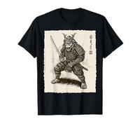 Samurai Guerrero Mono Japonés Katana Bushido Arte Animal Camiseta