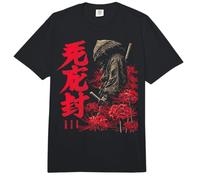 Samurai Guerrero Rojo Araña Lirio Flor Anime Otaku Japonés Comfort Colors Adult Heavyweight T-Shirt