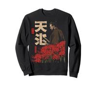 Samurai Guerrero Rojo Araña Lirio Flor Anime Otaku Japonés Sudadera