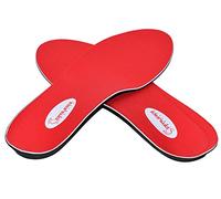 Samurai Insoles Pie plano plantillas - pronación alivio garantizado! Simplemente uso nuestro arco soporte zapato insertar en la mayoría de hombres o mujeres calzado M7-7.5/W9-9.5 Rojo