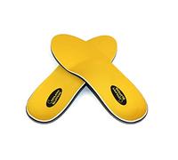Samurai Insoles Sumos Acolchado ortesis para pie plano - perfecto zapatos de trabajo botas, zapatillas de deporte amplias, utilidad (hombres 10-10 1/2 | Mujeres 12-12 1/2) Amarillo
