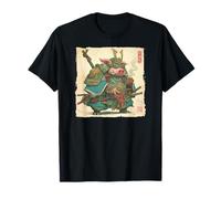Samurai Jabalí Arte Japonés Vintage Guerrero Cerdo Zodíaco Regalo Camiseta