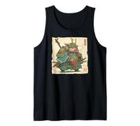 Samurai Jabalí Arte Japonés Vintage Guerrero Cerdo Zodíaco Regalo Camiseta sin Mangas