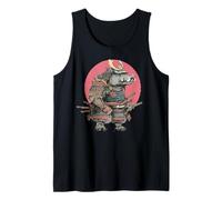 Samurai Jabalí Guerrero Japonés Ukiyo-e Estilo Vintage Camiseta sin Mangas
