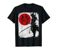 Samurai Japan Kanji 7 virtues Bushido Code vintage art budo Camiseta