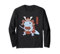 Samurai Japanese Axolotl Warrior Art Anime Fighter Vintage Manga Larga