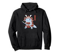 Samurai Japanese Axolotl Warrior Art Anime Fighter Vintage Sudadera con Capucha