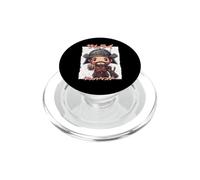 Samurai japonés Boba Tea Warrior Ukiyo Bubble Tea Samurai PopSockets PopGrip para MagSafe