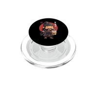 Samurai japonés Boba Tea Warrior Ukiyo Bubble Tea Samurai PopSockets PopGrip para MagSafe