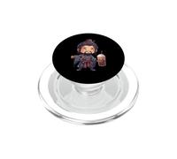 Samurai japonés Boba Tea Warrior Ukiyo Bubble Tea Samurai PopSockets PopGrip para MagSafe
