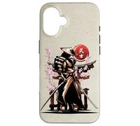 Samurai japonés, espíritu Ronin Bushido, Espada Katana Carcasa para iPhone 16