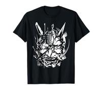 Samurái japonés Oni Cyberpunk - Fun Techwear Vintage Retro Camiseta