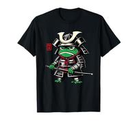 Samurai Japonés Rana Gruñona Mitología Japonesa Kanji Manga Camiseta