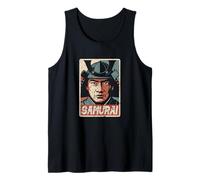 Samurai Japonés Ukiyo-e Anime Retro Japón Bushido Souvenir Camiseta sin Mangas