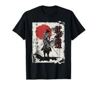 Samurai japonés Vintage Fighter Retro Art Design Camiseta