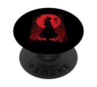 Samurai japonés Vintage Fighter Retro Art Design PopSockets PopGrip Adhesivo