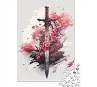 Samurai Katana Puzzle Imposible,desafío for Adults Juego Educativo 1000 Piezas Obra De Arte De Juego De para Adultos, Regalos A Partir De 14 Años 1000pcs (75x50cm)