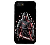 Samurai Katana Warrior Cherry Blossoms Streetwear Japonés Carcasa para iPhone SE (2020) / 7/8