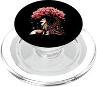 Samurai Kitsune Fox Anime Cultura Guerrero Japonés PopSockets PopGrip para MagSafe