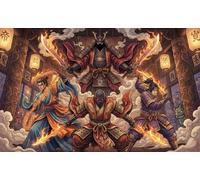 Samurái Matando Fantasmas Puzzle 1000 Piezas Adultos Y Niños,Premium,Desafío,14 Años+,Deco Pared,Regalo Ideal,Rompecabezas,Anti-estrés,Relax,Reto,Cartón,Educativo 38x26cm
