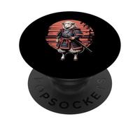 Samurái Oveja Katana Espada PopSockets PopGrip Adhesivo