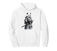Samurai Panda Guerrero Japonés Tinta Arte Gráfico Ukiyo-e Arte Sudadera con Capucha