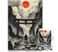 Samurai Path to The Red Sun - Rompecabezas de 1000 Piezas para Adolescentes, Juego Educativo de concentración, conmovedor tamaño 38x26cm
