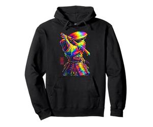 Samurai Ronin Guerrero Sombrero de Paja Ilustración Arte Sudadera con Capucha