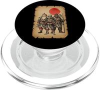 Samurai Santa Alien Bigfoot Navidad Japonesa PopSockets PopGrip para MagSafe
