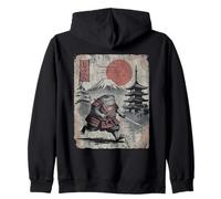 Samurai Sapo Rana Vintage Japonés Sudadera con Capucha