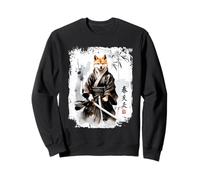 Samurai Shiba Inu Dog Warrior. Diseño japonés de Tinta Sudadera