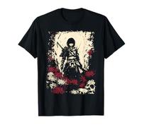 Samurai Skull Dark Japanese Warrior Gothic Anime Horror Art Camiseta
