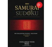 Samurai Sudoku: 200 Overlapping Logic Puzzles: A Large Print Gattai-5 Brain Game for Adults - Hard Grids for Advanced Cognitive Training and Memory Improvement