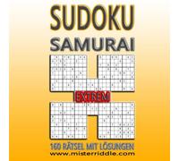 SAMURAI SUDOKU - EXTREM - 160 RÄTSEL
