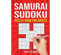 Samurai Sudoku Puzzle Books for Adults: Japanese Math Puzzle Logic Book | Easy to Hard | 90 Puzzles