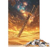 Samurai Sword in Desert Puzzles Imposible,desafío for Adults Juego Educativo 1000 Piezas Obra De Arte De Juego De para Adultos, Regalos A Partir De 14 Años 1000pcs (75x50cm)