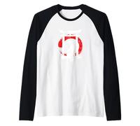 Samurai Torii Meditación Sol Camiseta Manga Raglan