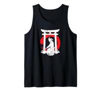 Samurai Torii Meditación Sol Camiseta sin Mangas