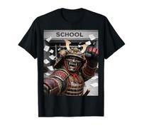 Samurai Último Día De Escuela Vacaciones De Verano Divertido Meme Selfie Camiseta