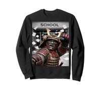 Samurai Último Día De Escuela Vacaciones De Verano Divertido Meme Selfie Sudadera